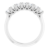 Platinum 3/4 CTW Natural Diamond Seven-Stone Anniversary Band